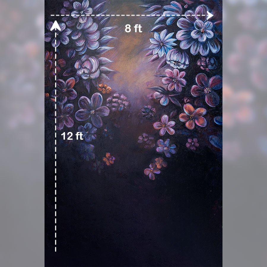 Rental - Blooms - Fashion Backdrop - 8 by 12 Feet - Fabric