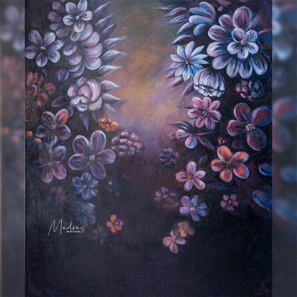 Rental - Blooms - Printed Backdrop - 5 by 10 Feet - Fabric