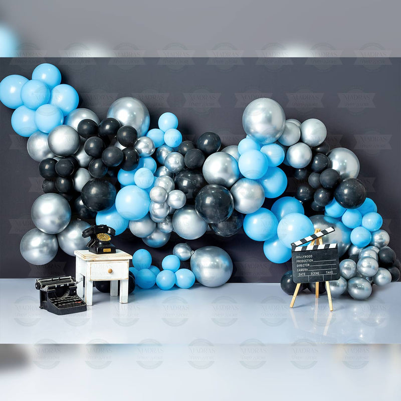 Rental - Boss Babe Ballons - Printed Baby Backdrop - 5 by 6 Feet - Fabric