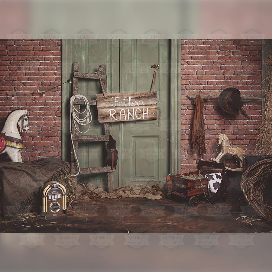 COWBOY THEME- BABY PRINTED BACKDROPS