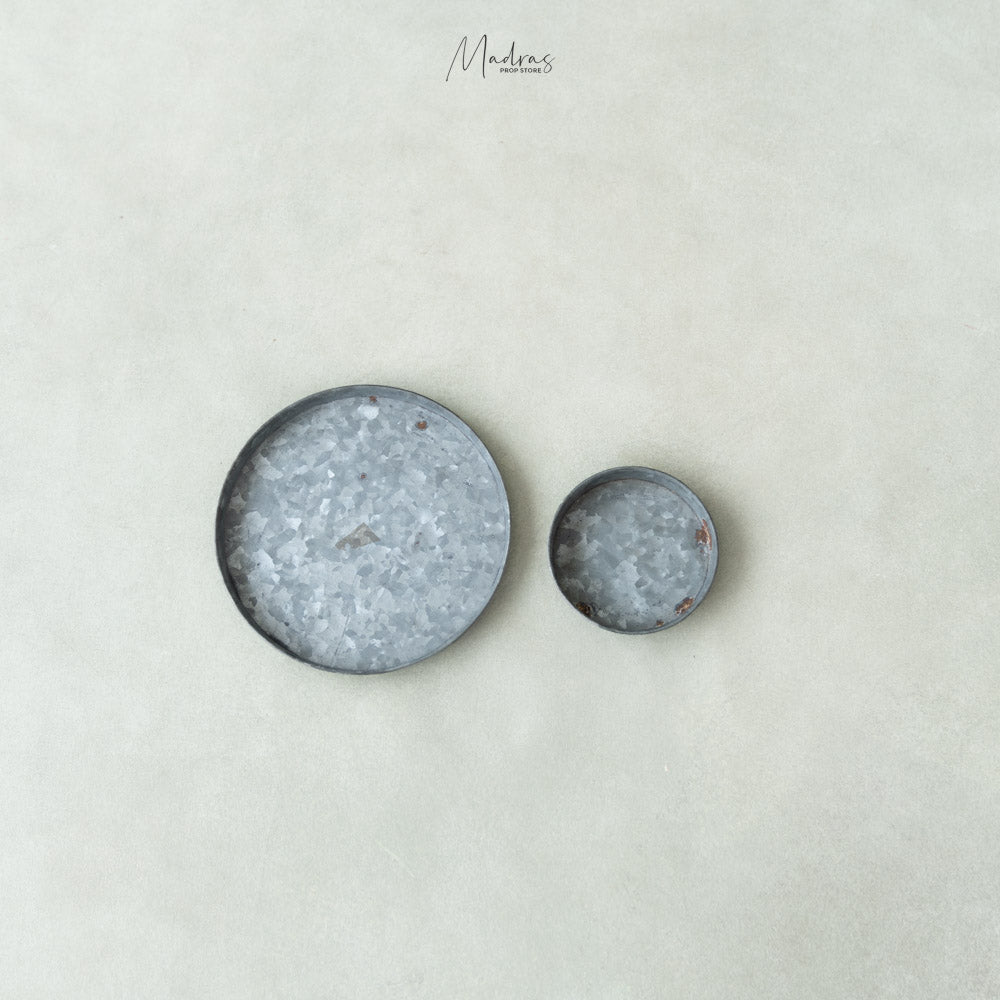 Rental - Set of 2 Antique galvanized Tray
