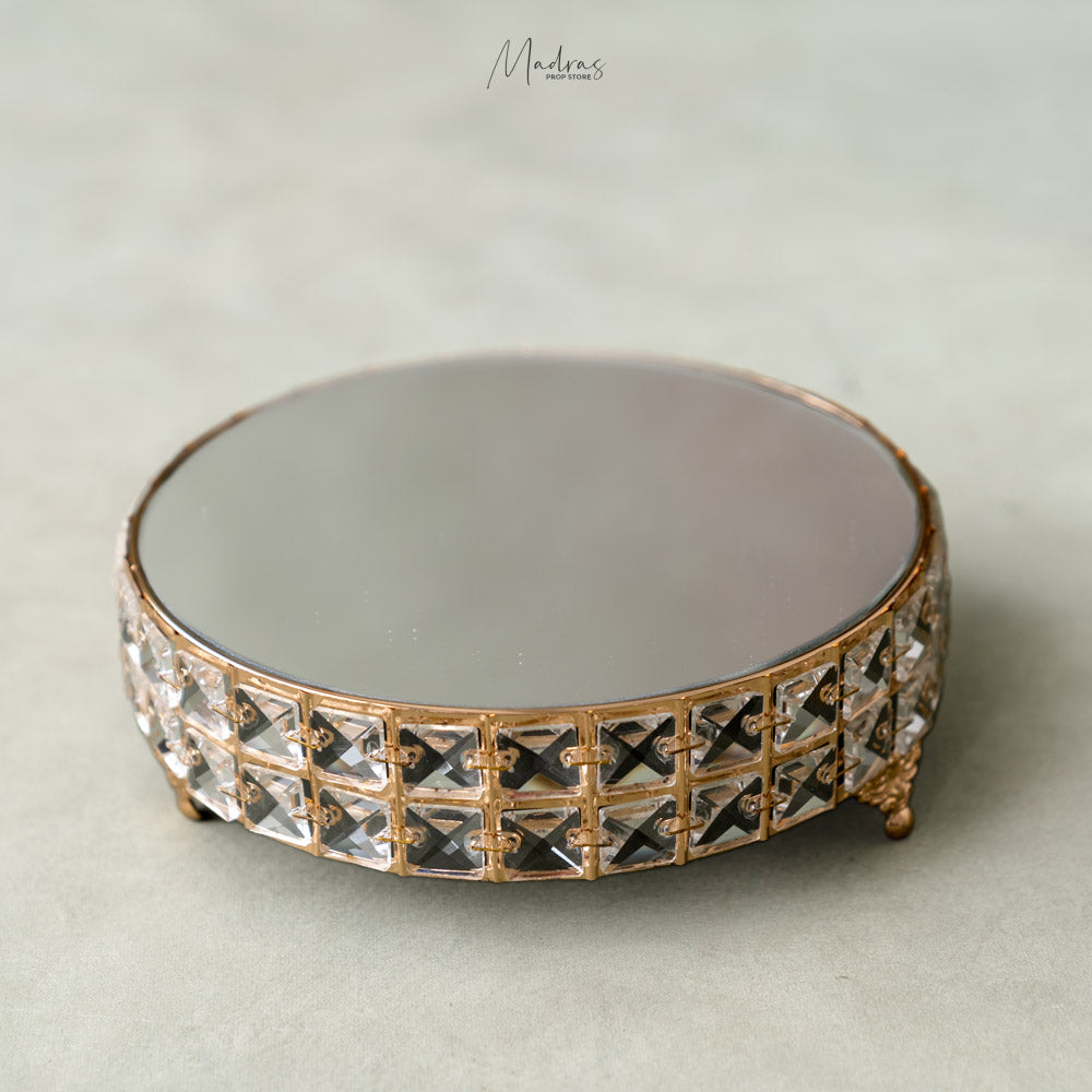 Rental - mirror cake stand ( Round)