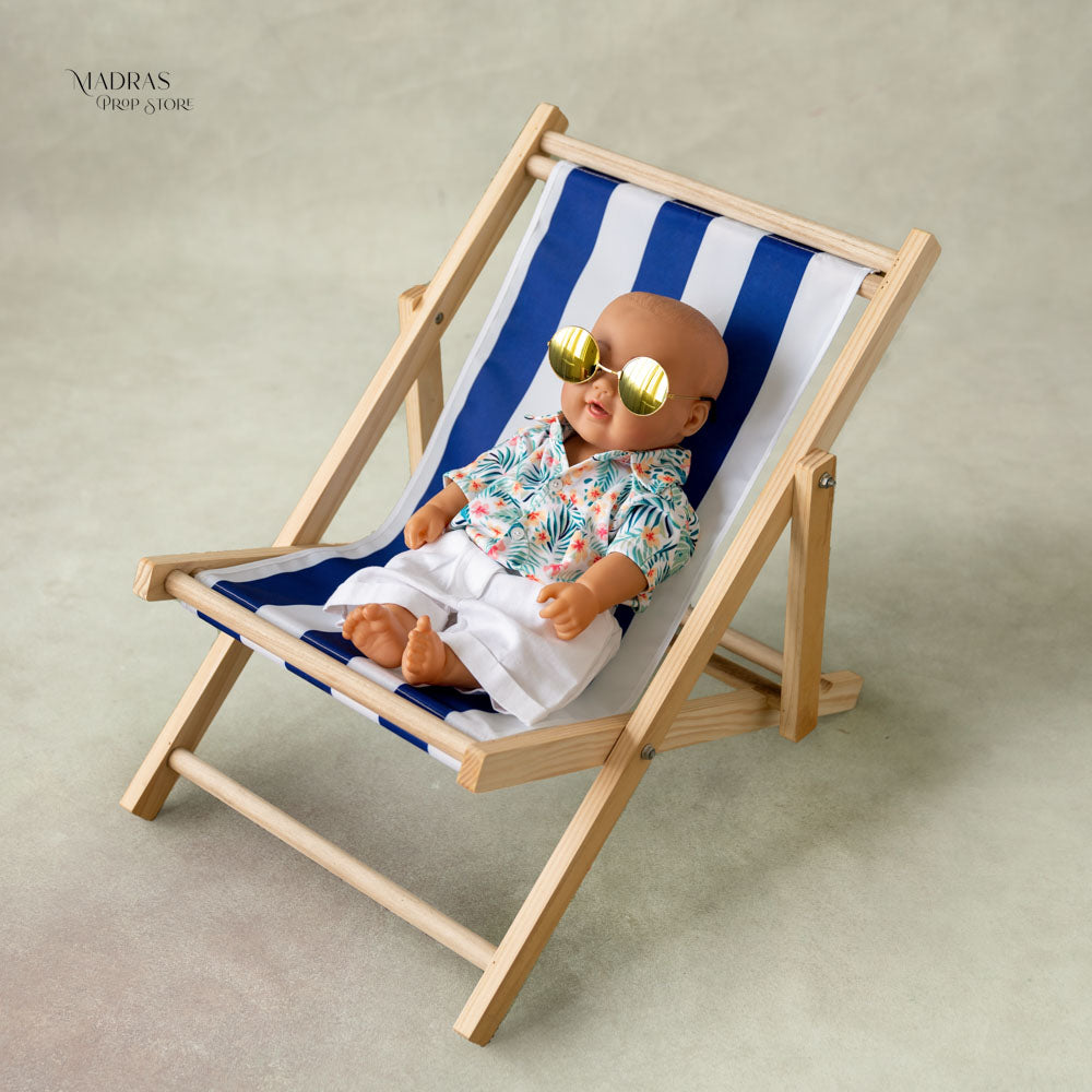 Rental - Wooden Beach Lounge Chair