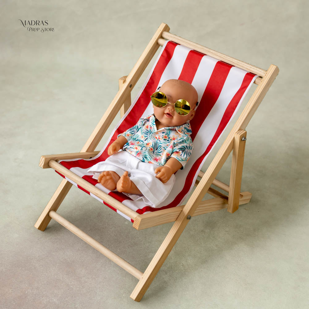 Rental - Wooden Beach Lounge Chair