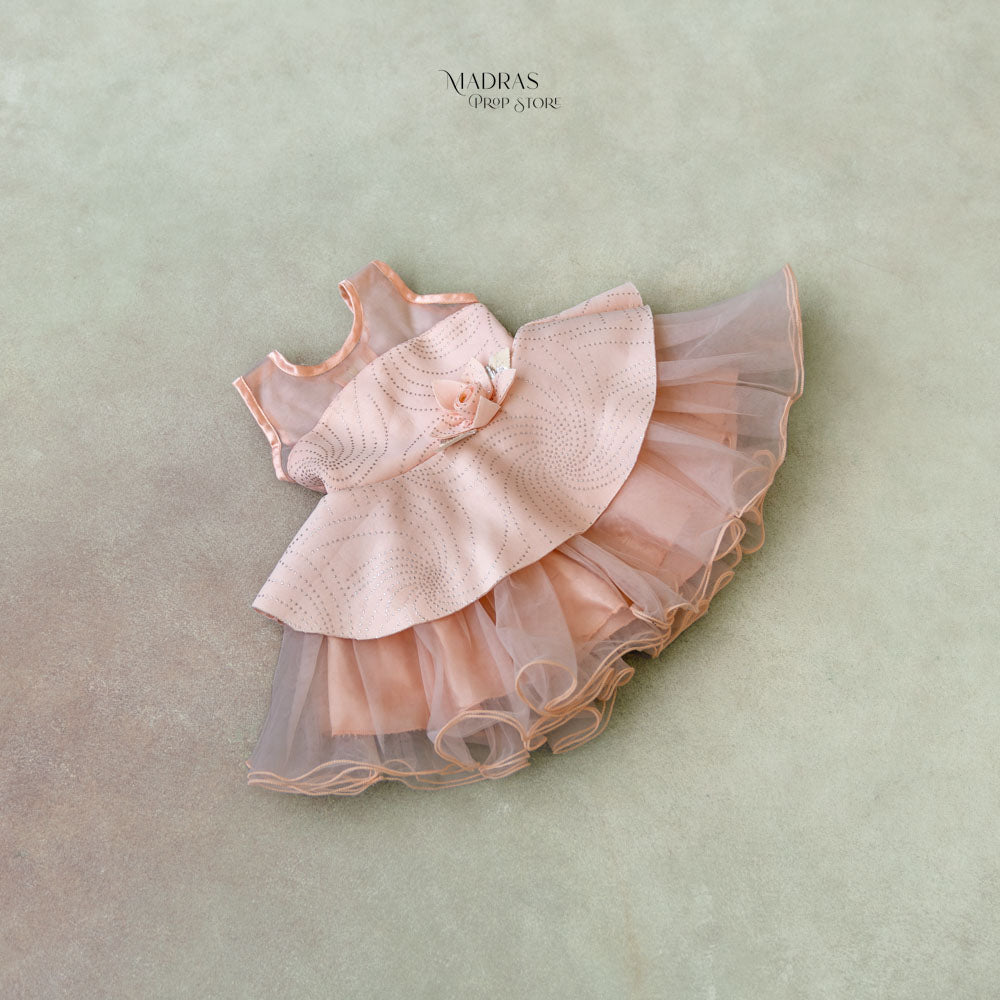 Rental - frill gown orange