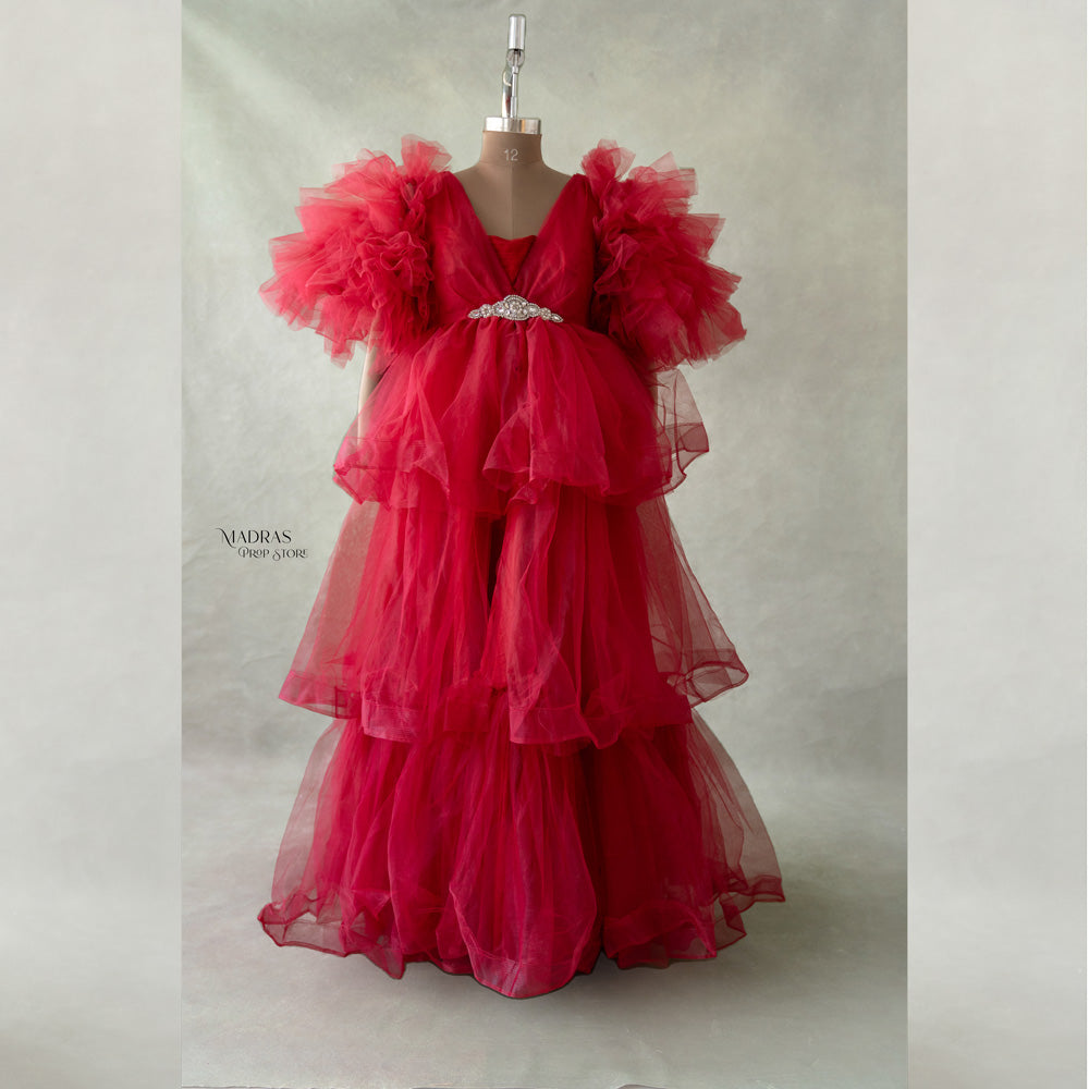 Rental - Maternity Gowns - Dark Red