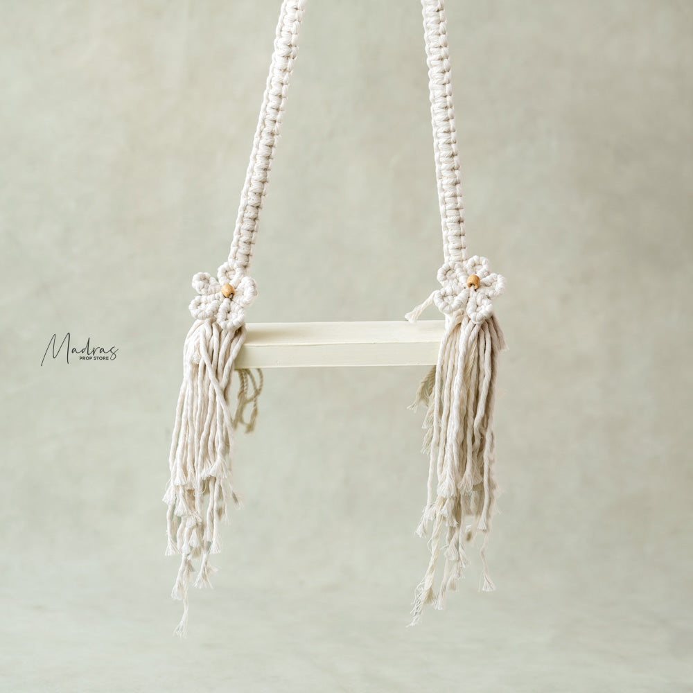 Rental - macrame flower swing