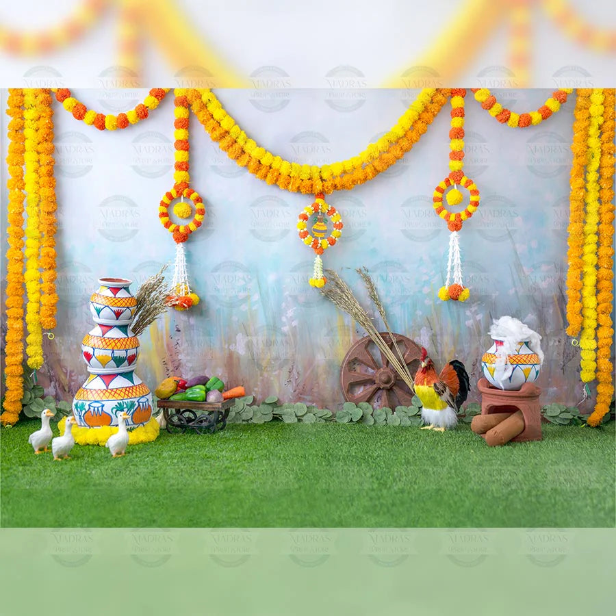 PONGAL/UGADI BACKDROP - BABY PRINTED BACKDROP
