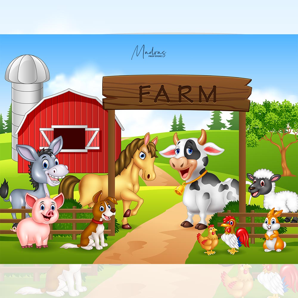 The Farm - Baby Printed Backdrops