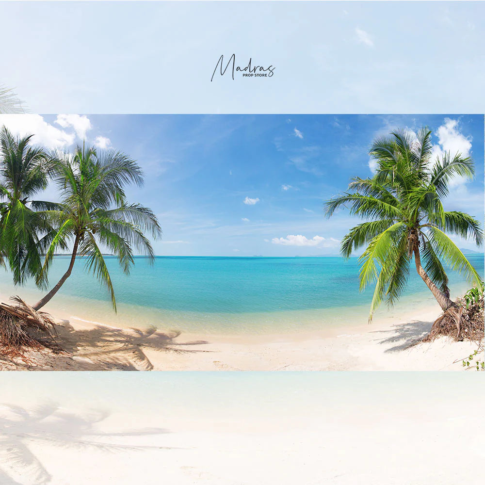 TROPICAL BEACH - BABY PRINTED BACKDROPS