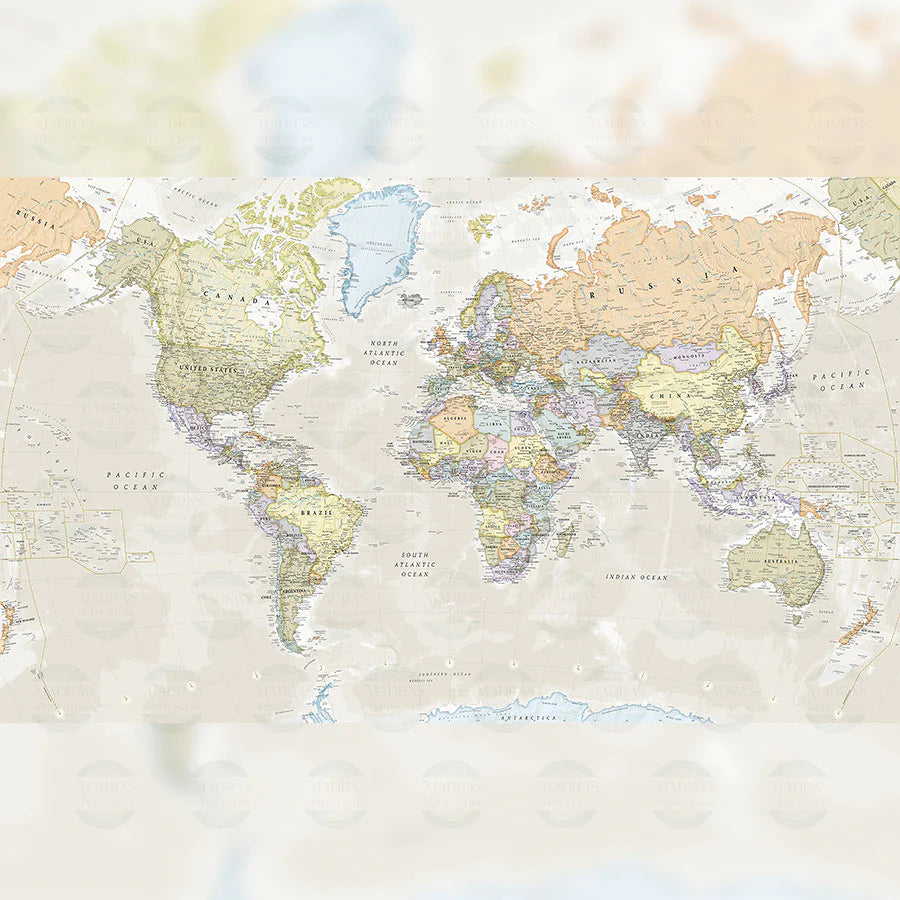 WORLD POLITICAL - BABY PRINTED BACKDROPS