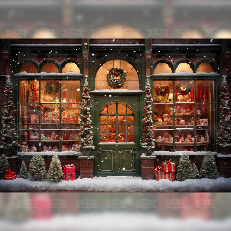 Xmas Carol Shop - Baby Printed Backdrops