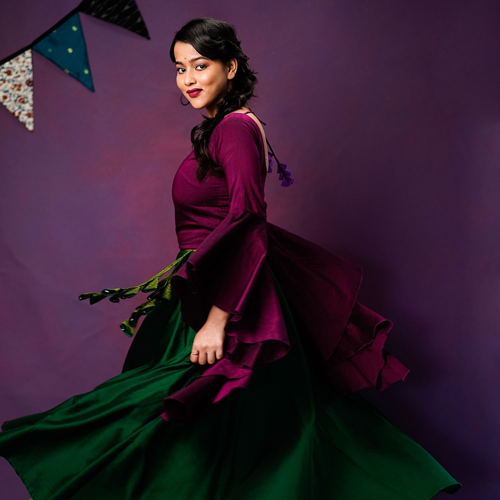 open lace back dress Ethnic Beetroot Purple 10382425 Special Price D III 2022  Sara Clothes