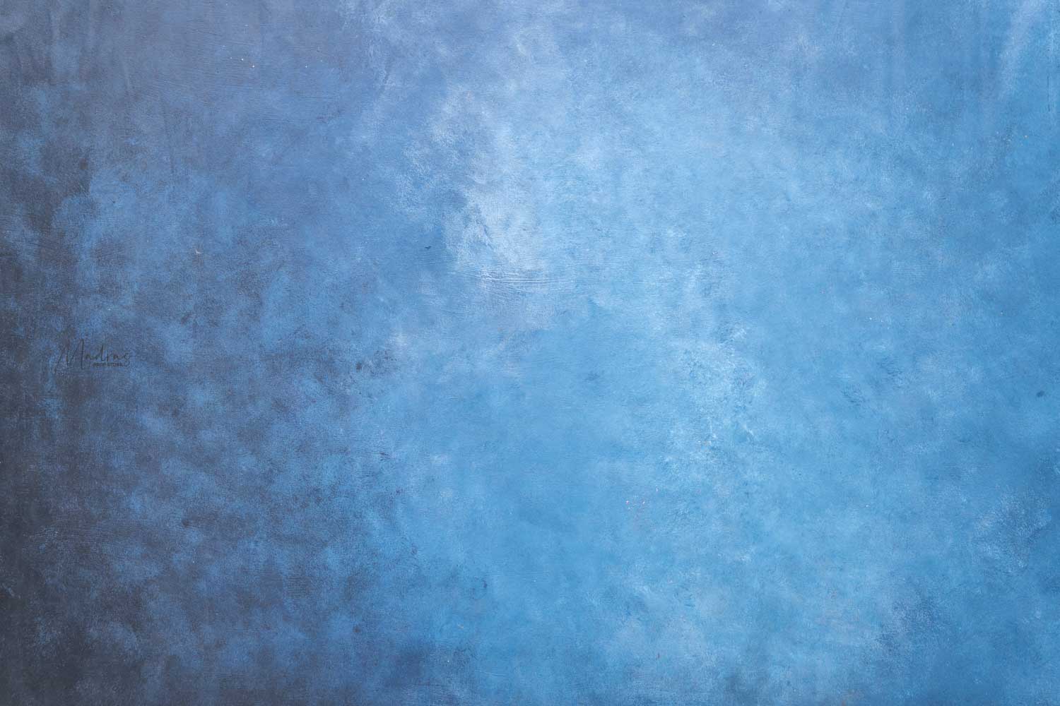 Rentals - 24 Hours Rental Hand Painted - Blue Shallow Canvas - Painted Baby Backdrops - 5 by 6 Feet