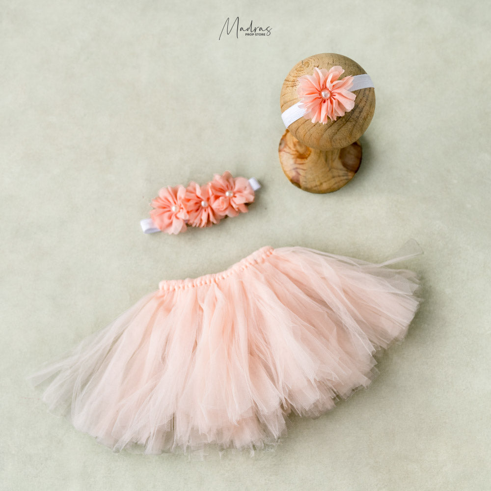 3 PC TUTU SKIRT ( NEWBORN)