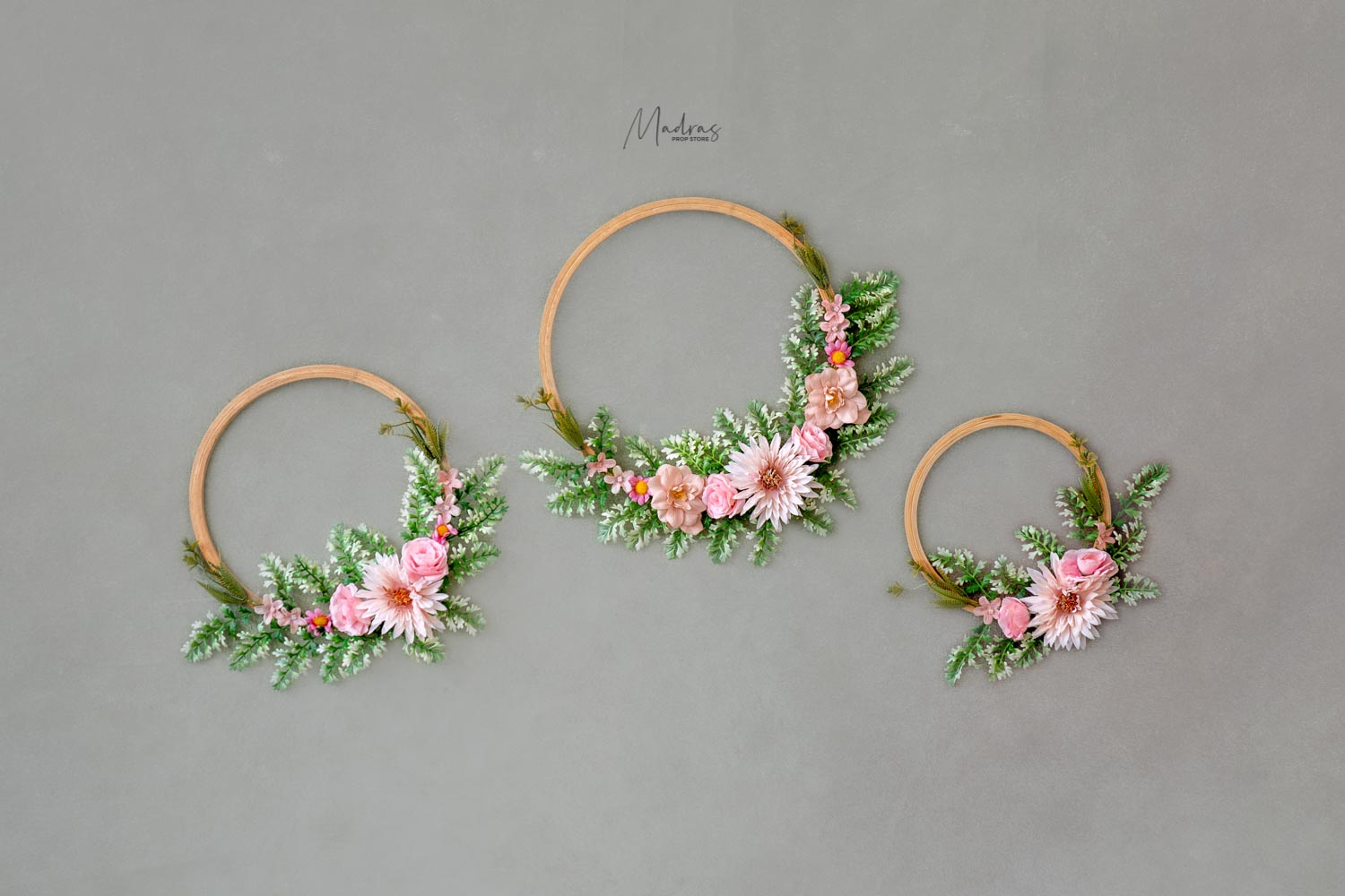 Rental - Background Floral Rings - Set of 3