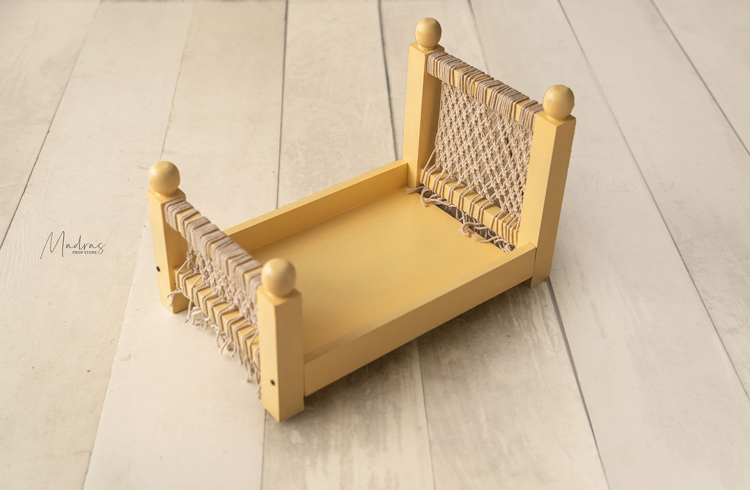 Rental - Macrame Bed - Yellow
