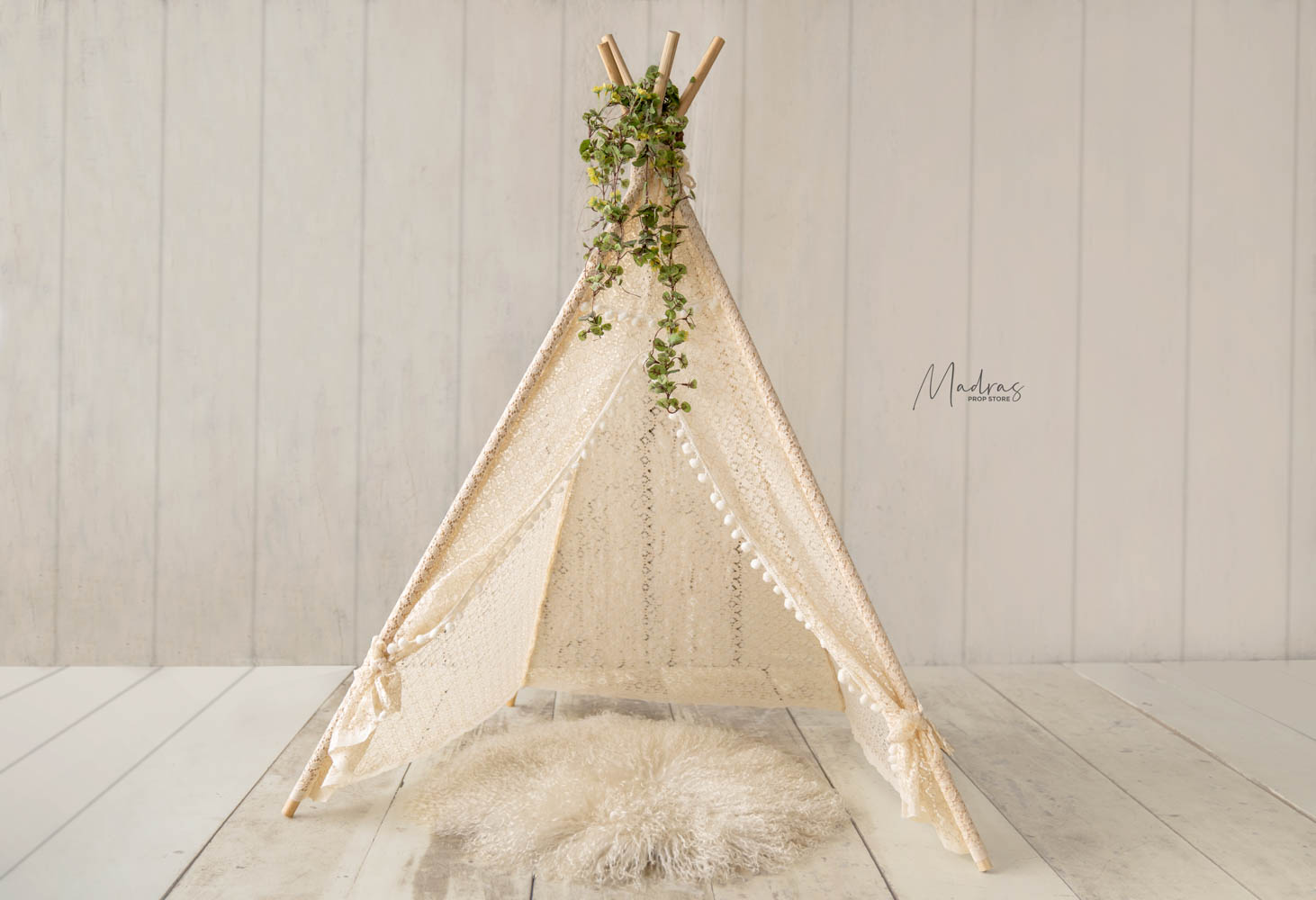 Rental - 4ft Net Patterned Boho Teepee Tent