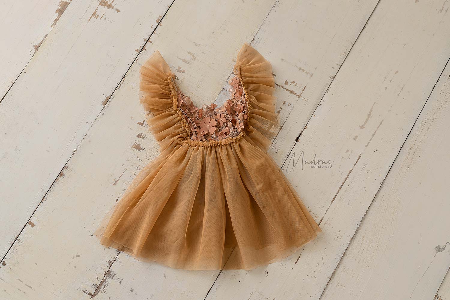 Rental - Brown Frill Gown
