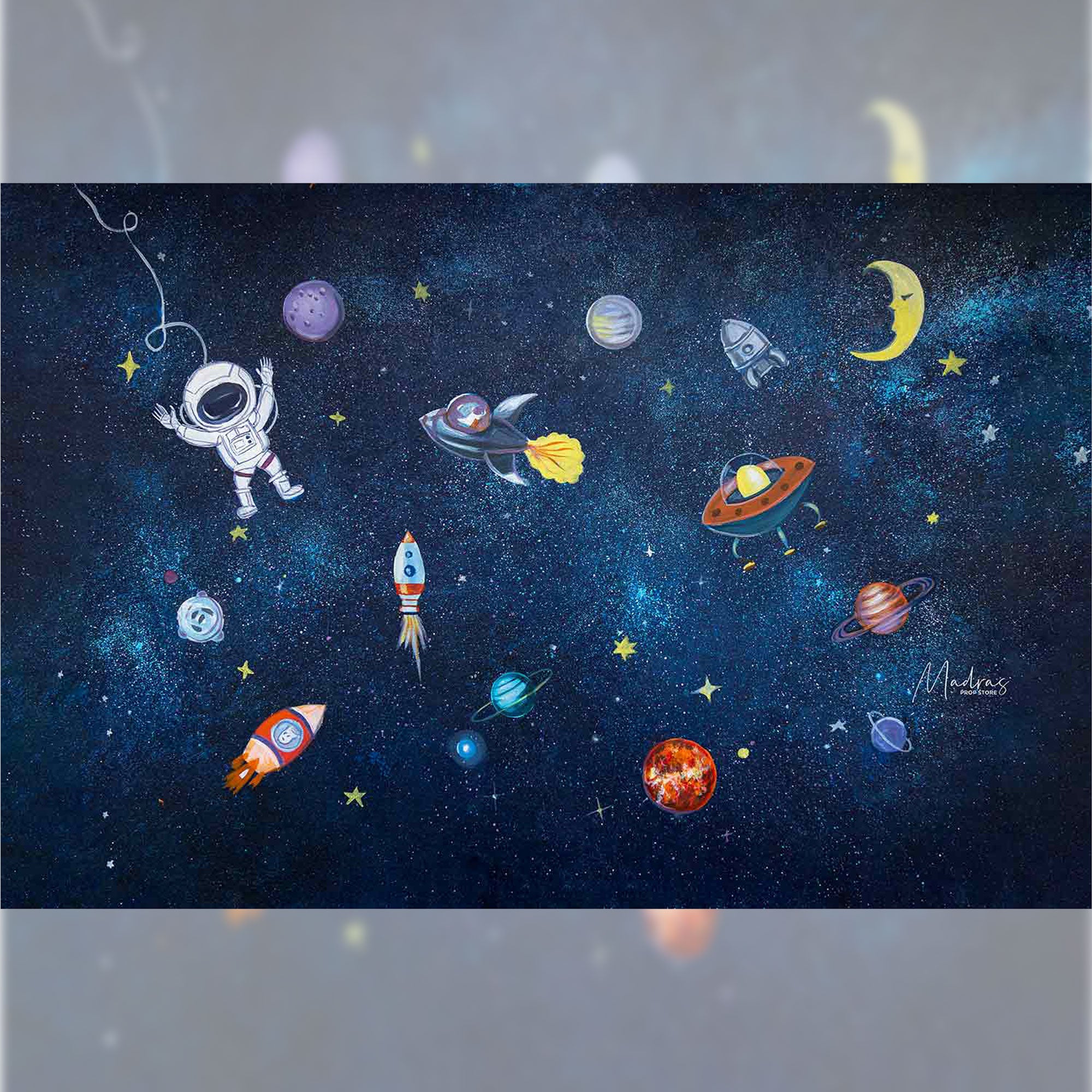 Interstellar - 5 By 6- Fabric Printed Backdrop