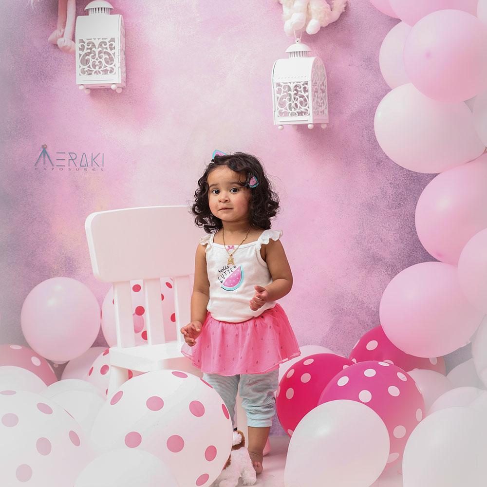 Rental - Lilac Canvas - Painted Baby Backdrops - 5 by 6 Feet