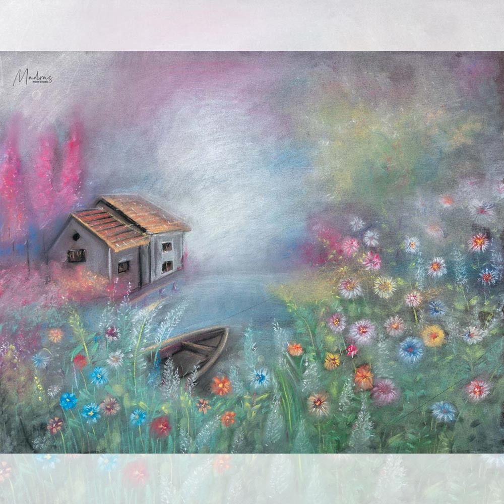 Once Upon A Time - 5 By 6- Fabric Printed Backdrop