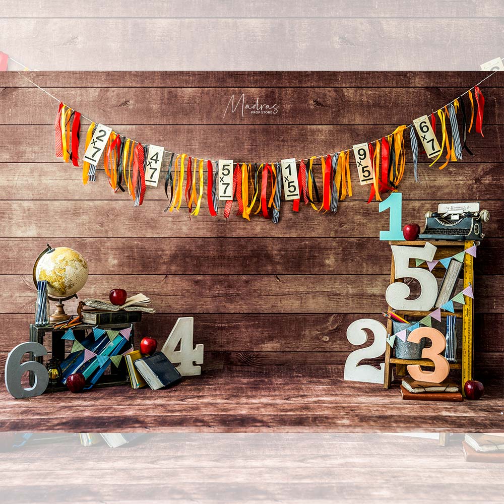 School Theme- 5 By 6- Fabric Printed Backdrop