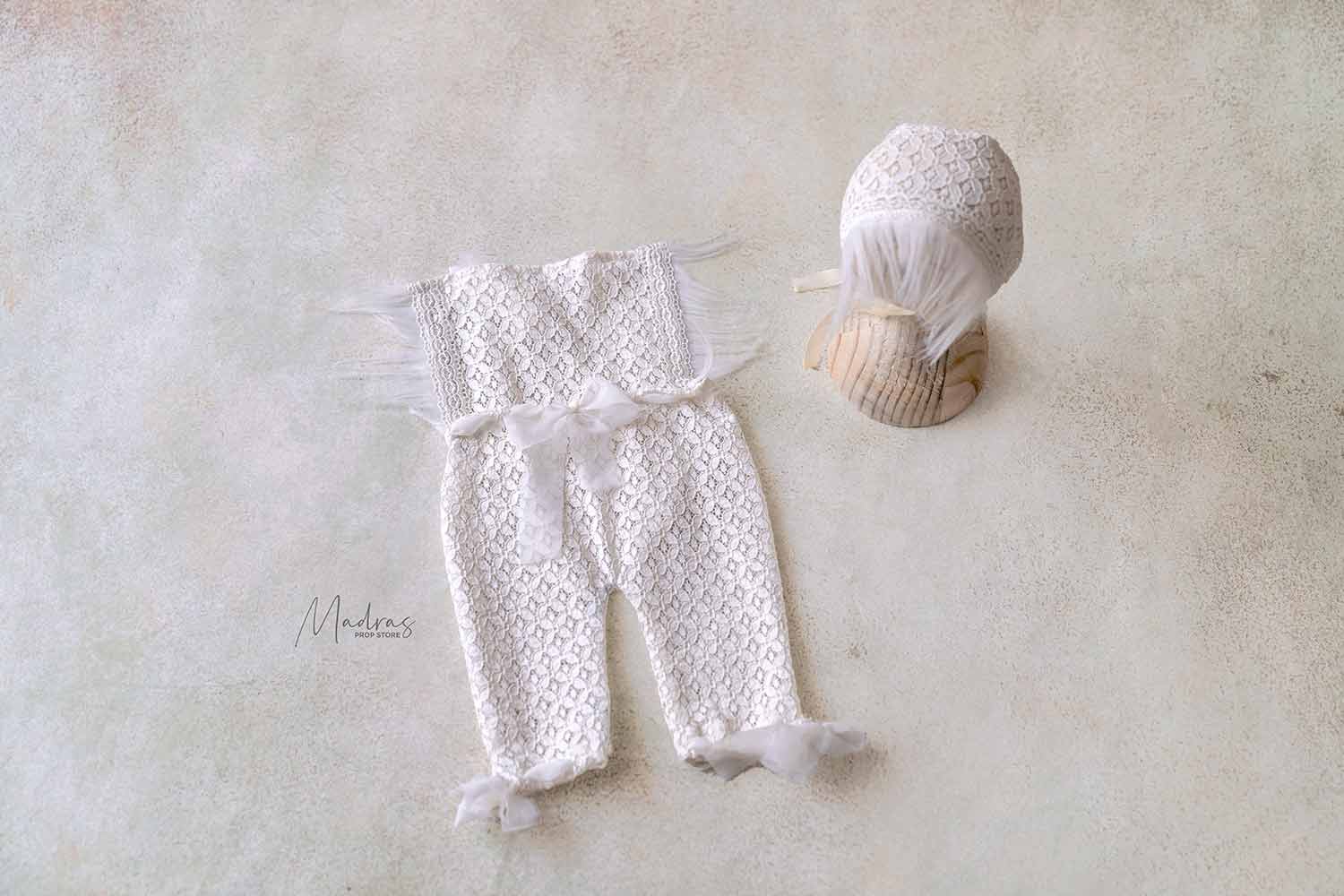 Rental - White Romper 3 to 6 Months