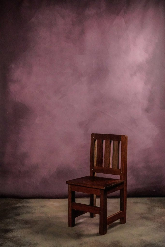 Rental - Mauve Canvas - Painted Baby Backdrops - 5 by 6 Feet
