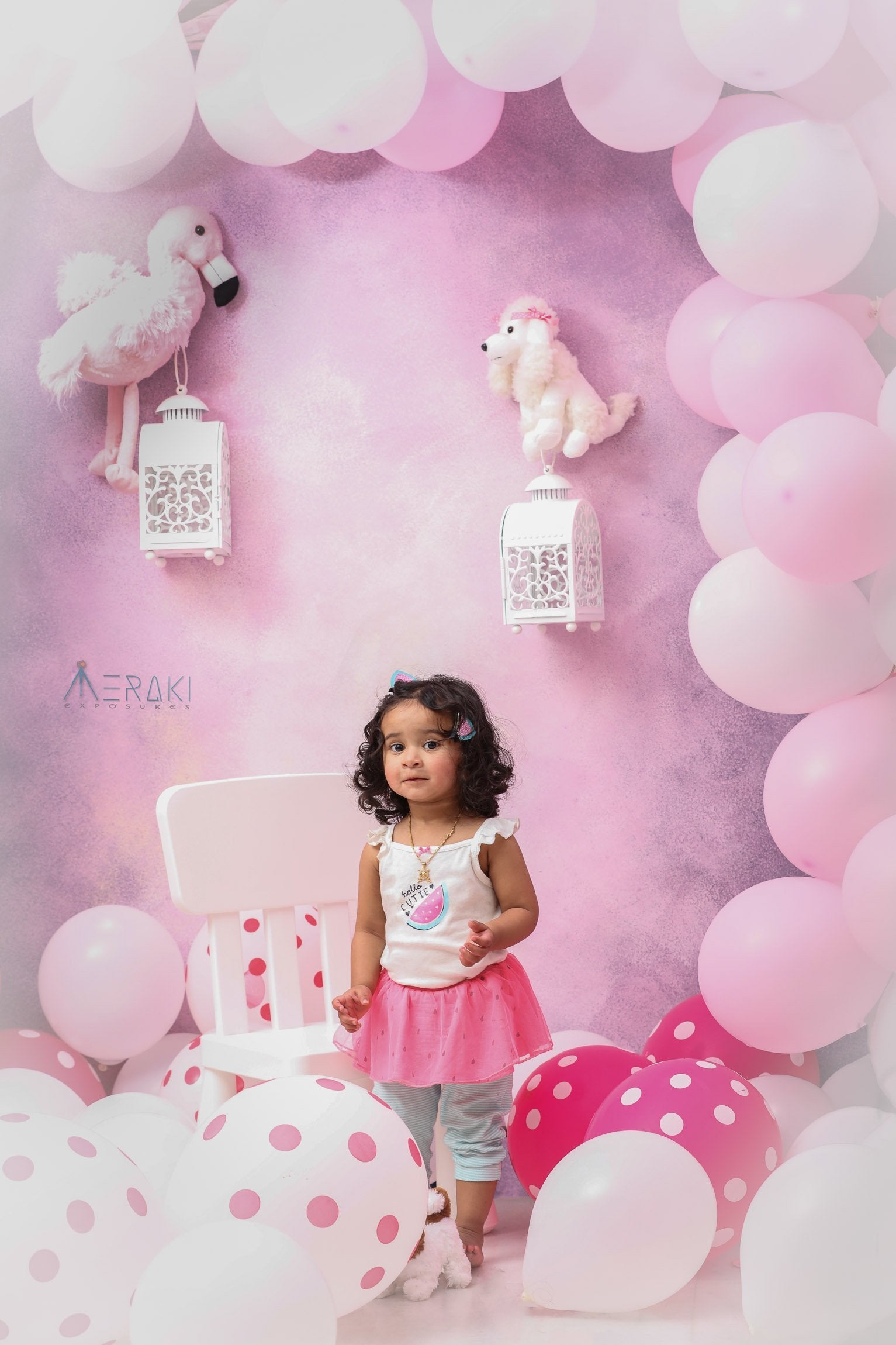 Rental - Lilac Canvas - Painted Baby Backdrops - 5 by 6 Feet