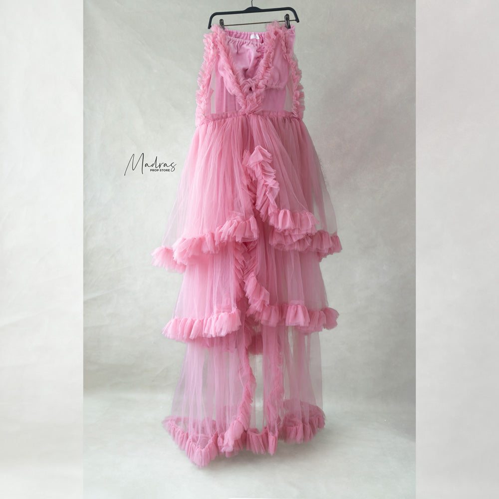 RENTAL- MATERNITY GOWNS DUSTY  PINK