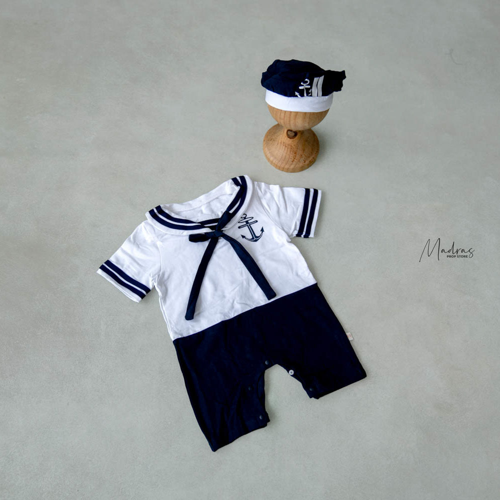 Rentals - Sailor Outfit ( White with Blue ) Without Cap