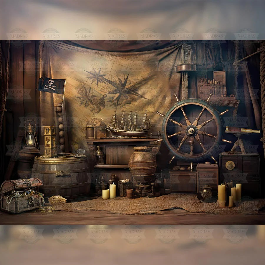 PIRATE'S PARADISE - BABY PRINTED BACKDROPS