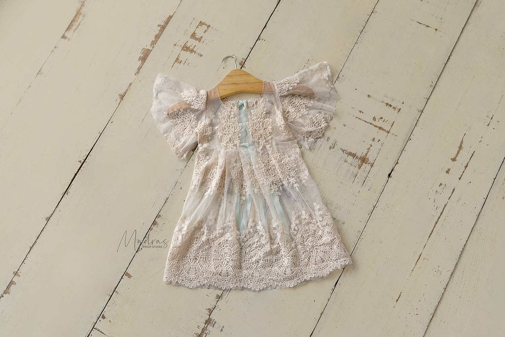 Winged Frilled Gown  | 6 to 12 Months