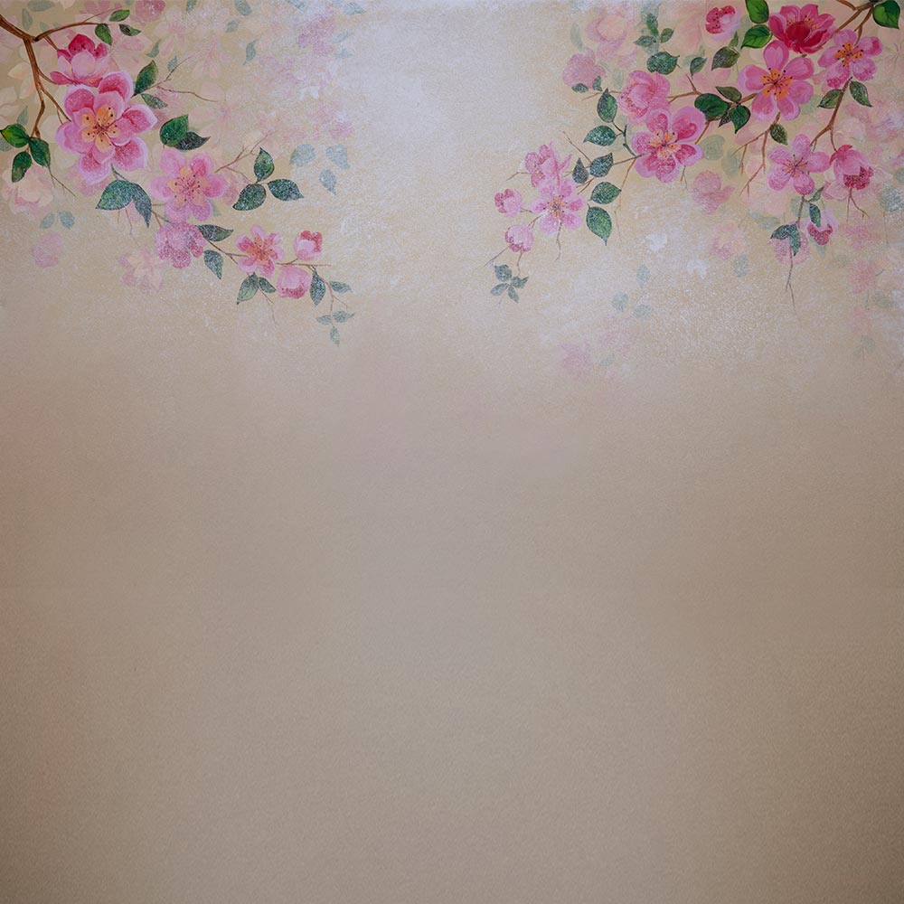 Bougainvillea Garden- 5 By 6- Fabric Printed Backdrop