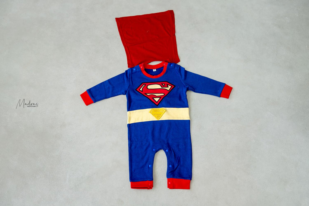 Superman Poncho Romper (1 Year)