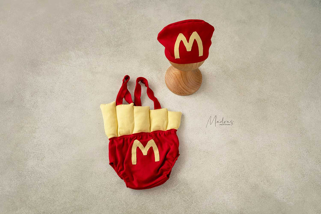 McDonalds Outfit With Cap 9 To 12 Months