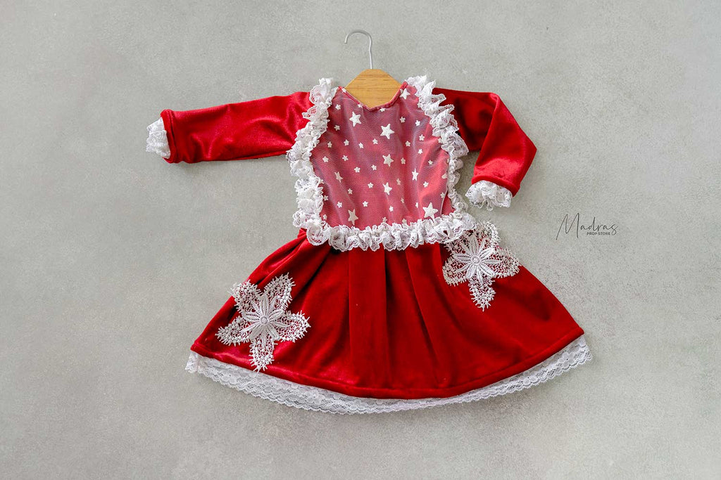 Xmas Snowflake Gown (3 to 6 Months )