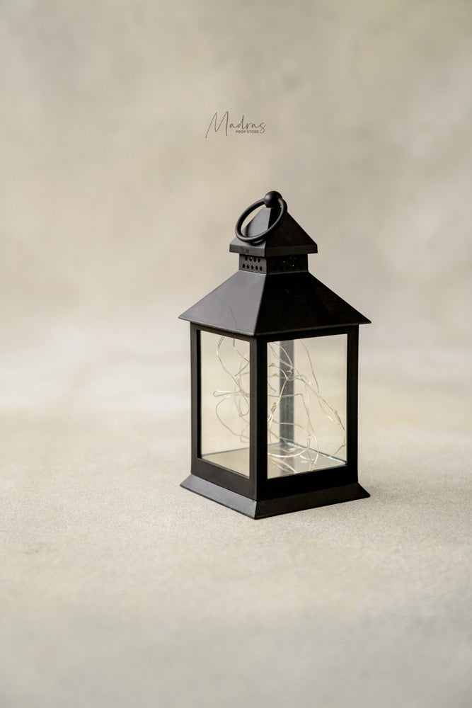 Rentals - Vintage Black Lamp With Fairy Lights