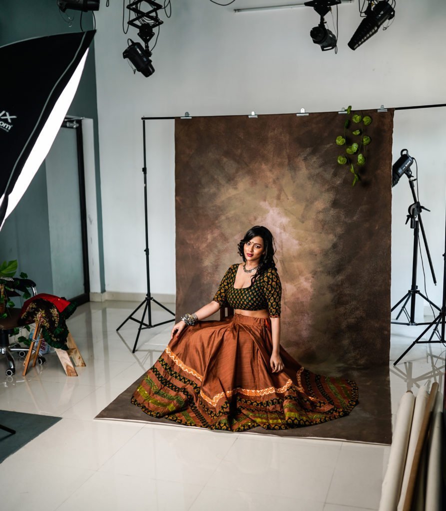 Rental - 24 Hours Rental Hand Painted - Rust - Painted Baby Backdrops - 6 by 12 Feet