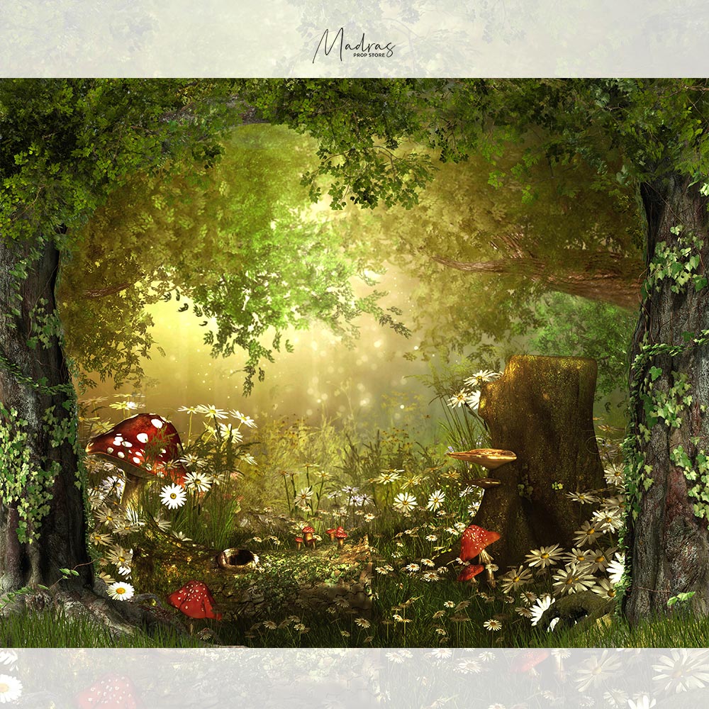 Rental -  Green Paradise BACKDROP 5 by 6 feet