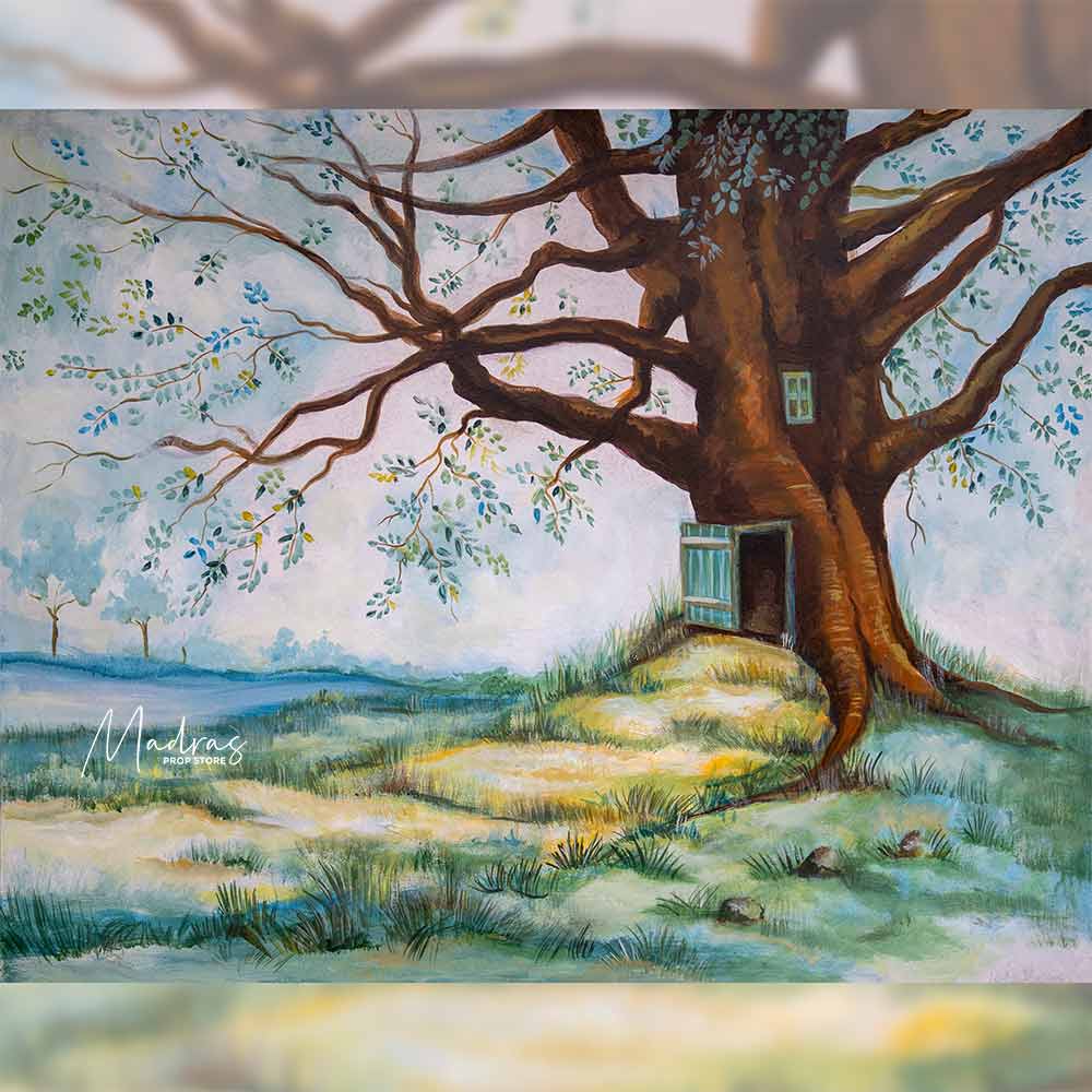 Honey pot Garden -  5 By 6- Fabric Printed Backdrop