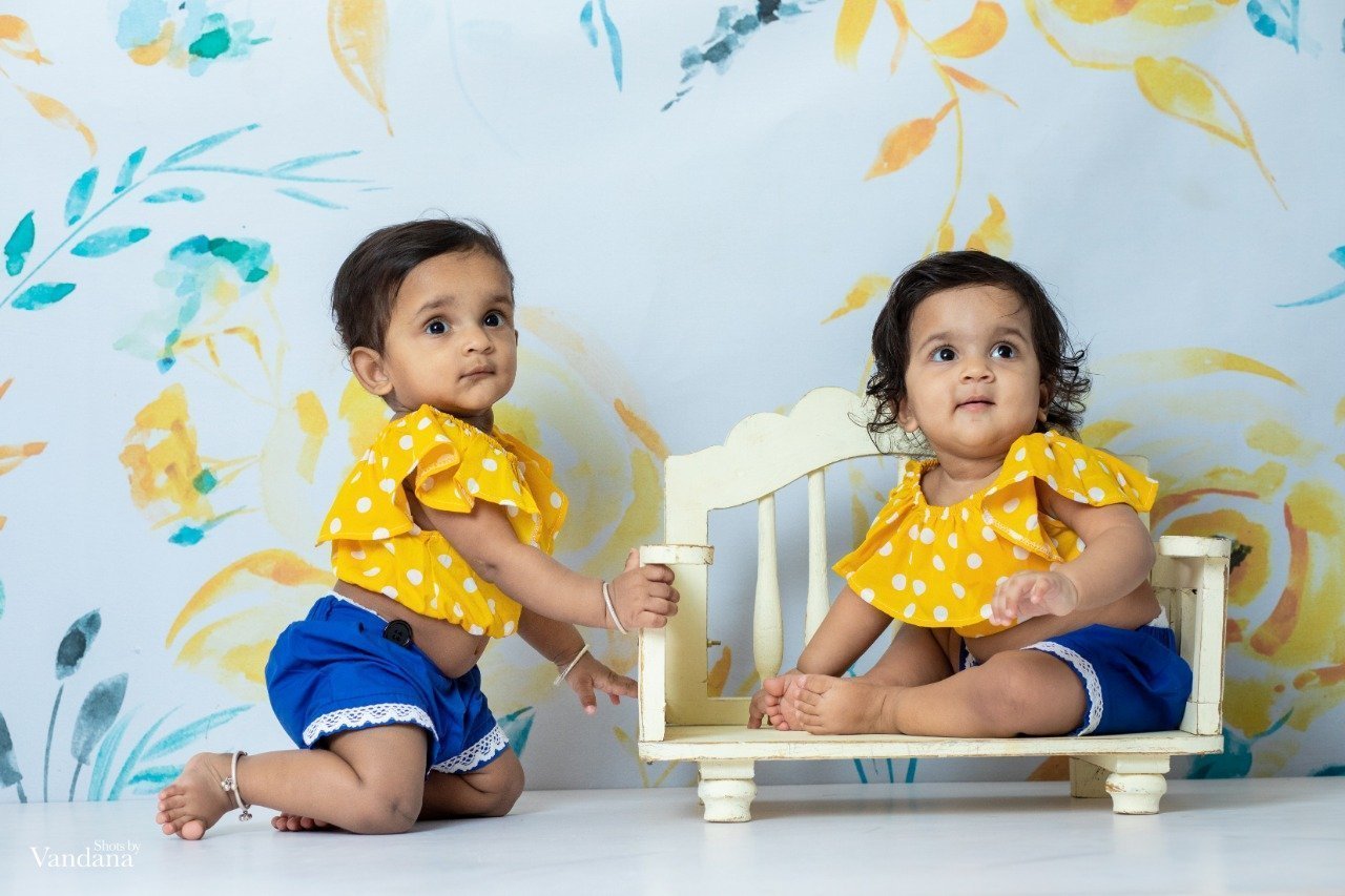 Rental - Yellow Roses - Printed Baby Backdrops - 5 by 4 feet