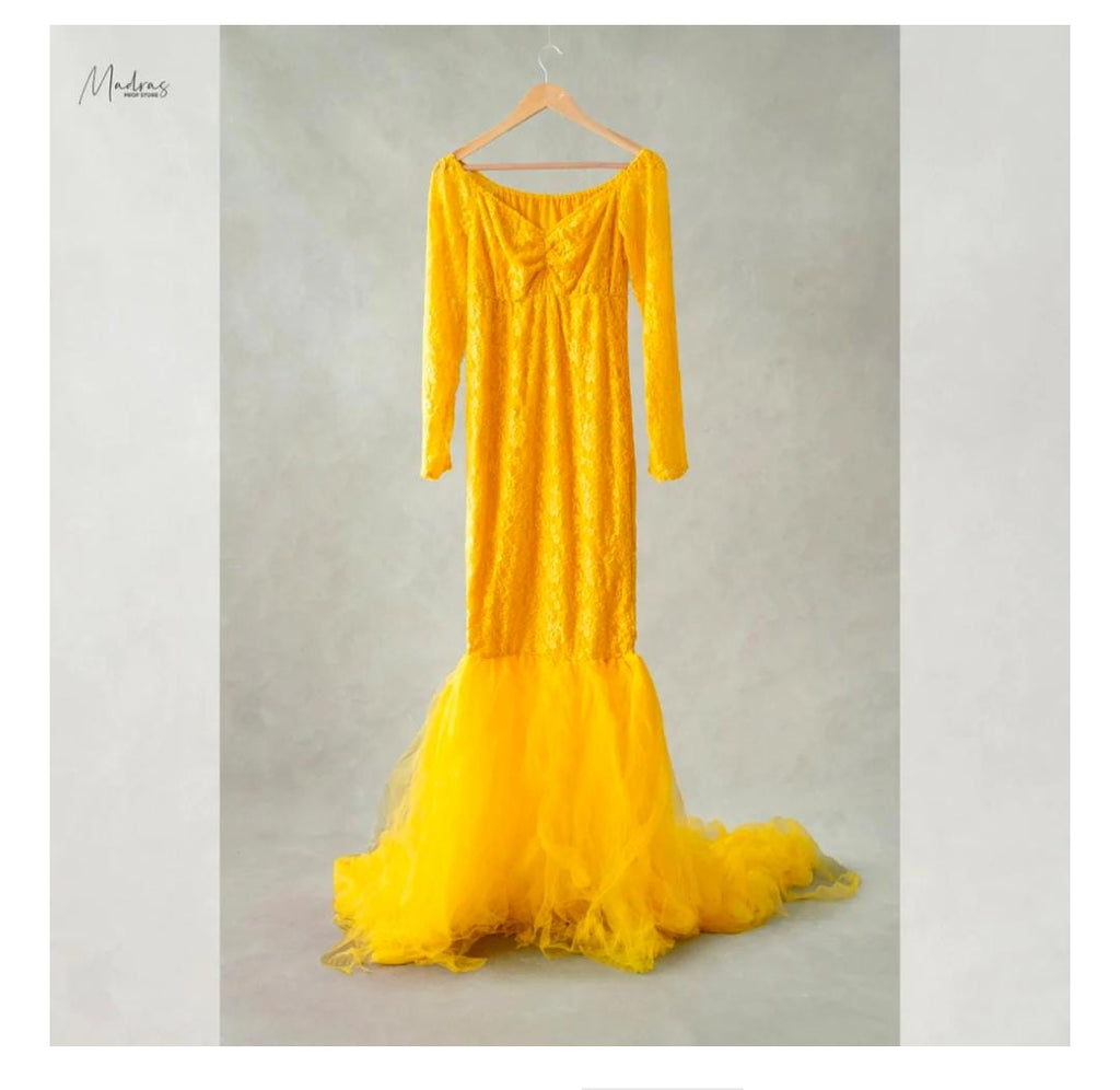 Copy of RENTAL- MATERNITY GOWNS (yellow)
