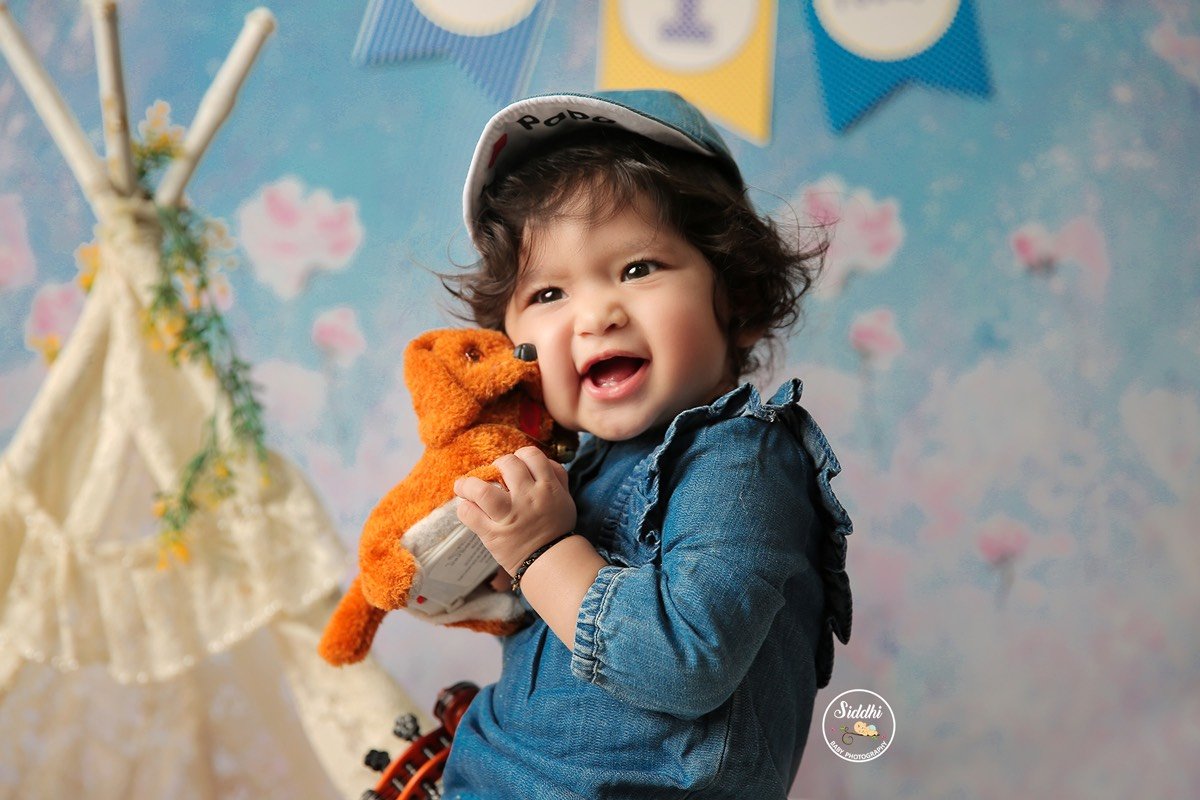 Rental - Prince Floral - Printed Baby Backdrops - 5 by 4 feet