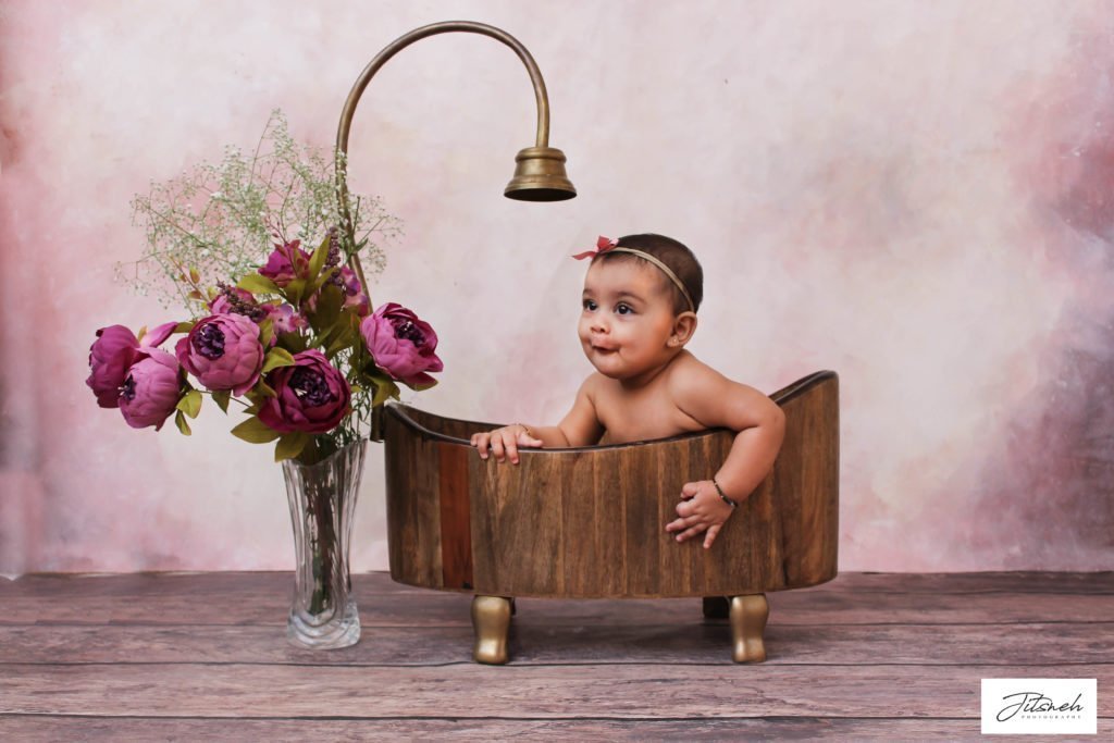 Rental - Wooden Shower Tub with Brass Piping