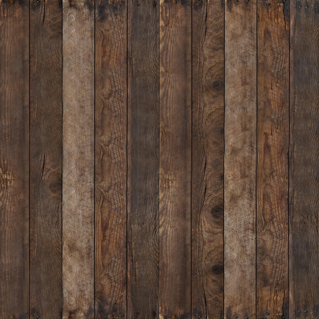 Rentals - Knotty Wood Many Planks - Printed Baby Backdrops - 5 by 6 feet - Fabric