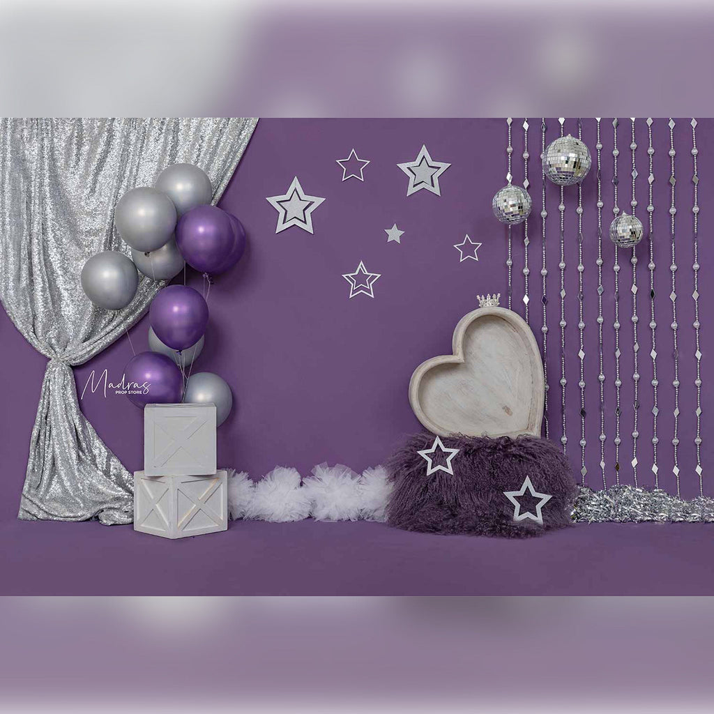 Rentals - Lavender Fantasy   - Printed Baby Backdrops - 5 by 6 feet - Fabric