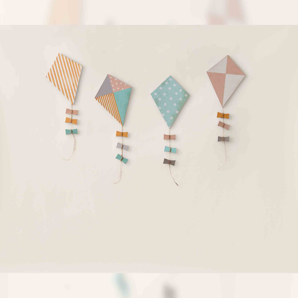 Rental -Pastel Kites Fabric BACKDROP 5 by 6 feet