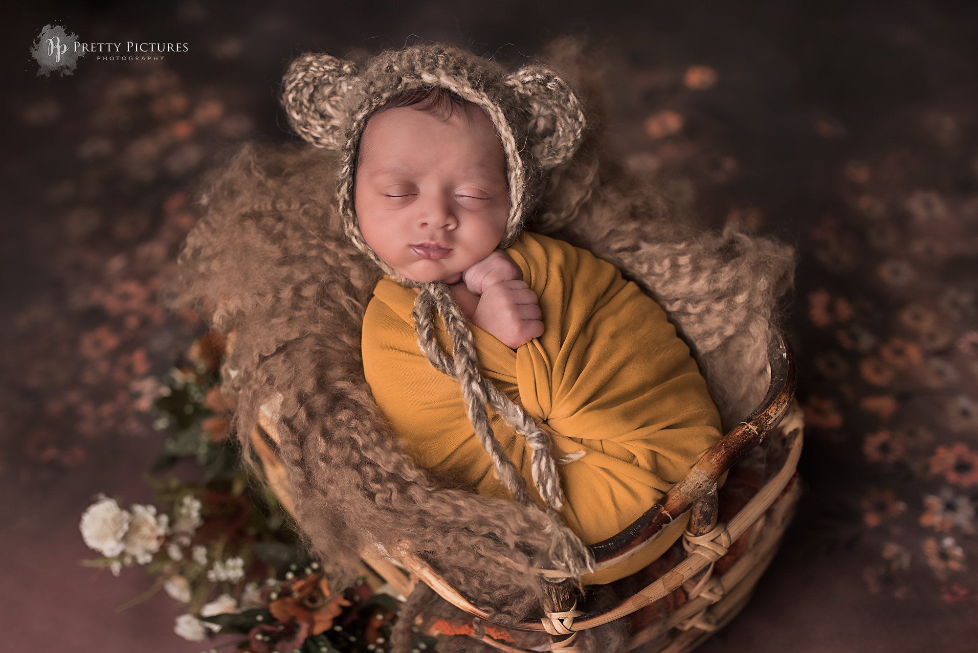 Rental - Fall Backdrop - Printed Baby Backdrops - 5 by 4 feet